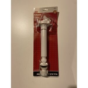 Ace Adjustable‎ Ballcock, Adjust 10-14 in., Plastic, White, Part #4299749